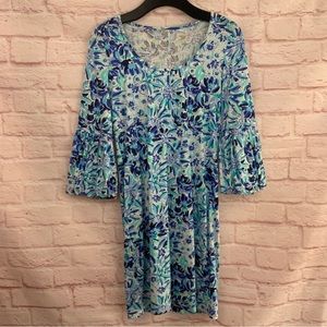Lilly Pulitzer Iris Blue High Maintenance Lion Dress size XS